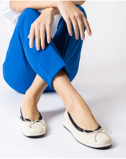 Wonders-Outlet Zapatos planos-Bailarina Malea II blanca