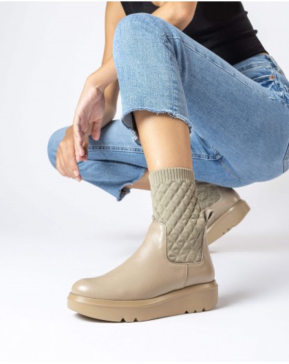 Wonders-Botines y Botas-Botín PUFF Marrón