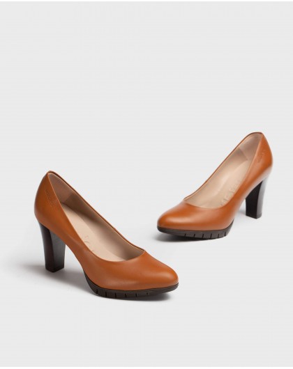 Wonders-Tacones-Zapato MACY Marrón