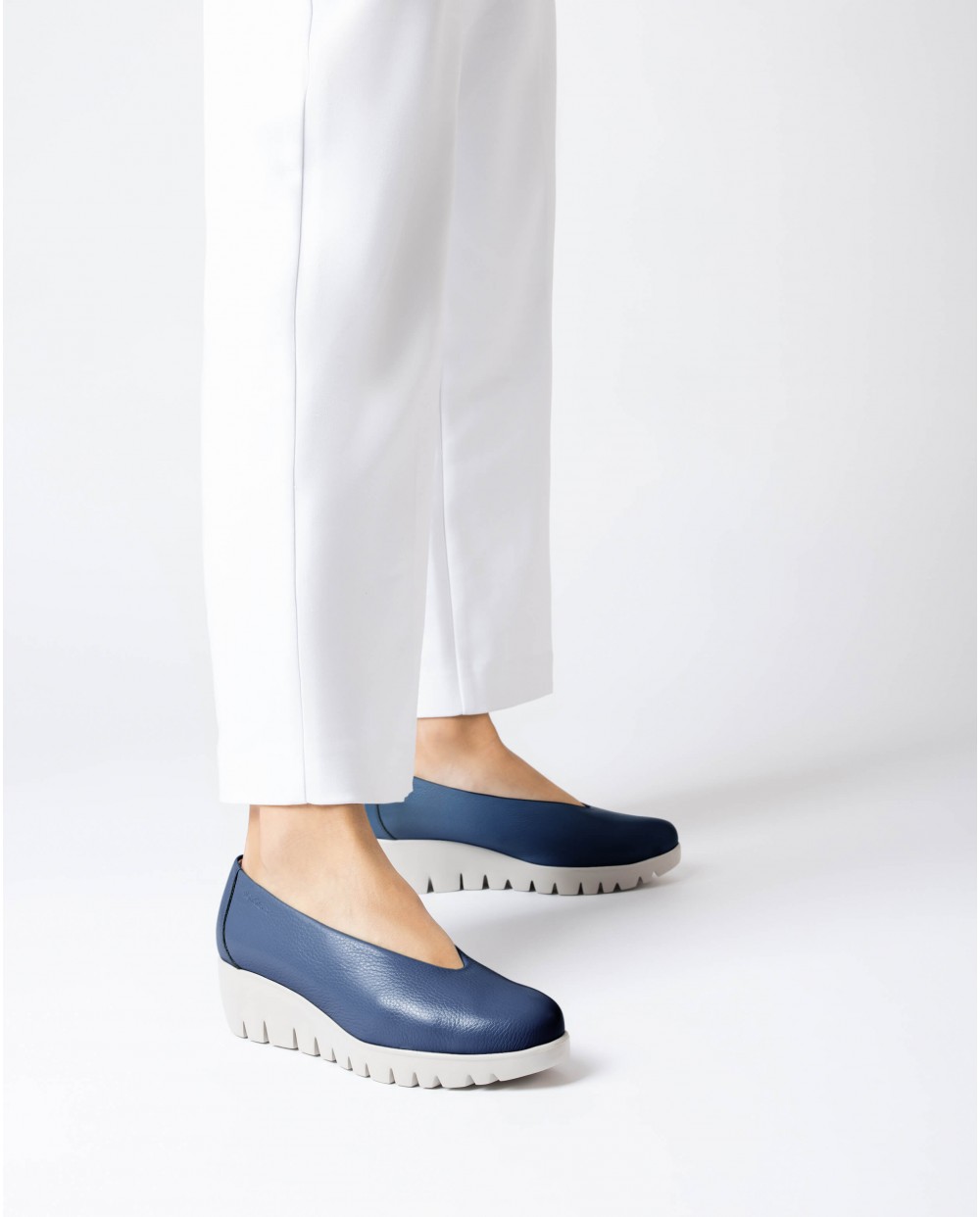 Wonders-Cuñas-Zapato FLY Azul marino