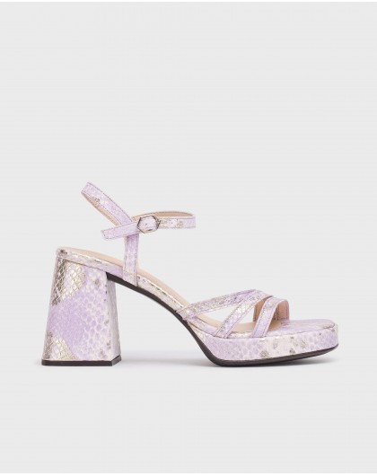 Wonders-Outlet Cuñas-Sandalias LOVE Lila