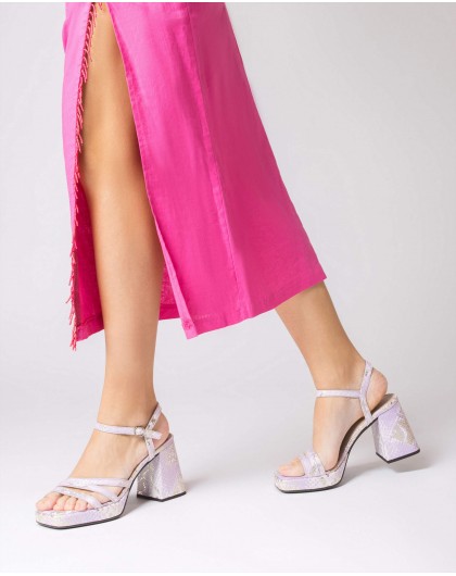 Wonders-Outlet Cuñas-Sandalias LOVE Lila
