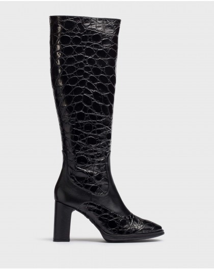 Wonders-Botines y Botas-Botas KATE Negras