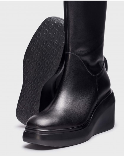 Wonders-Botines y Botas-Botín Ghas negro