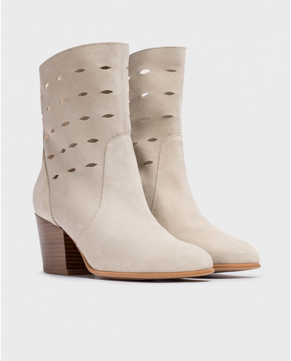 Wonders-Outlet Tacones-Botas WORTH Beige
