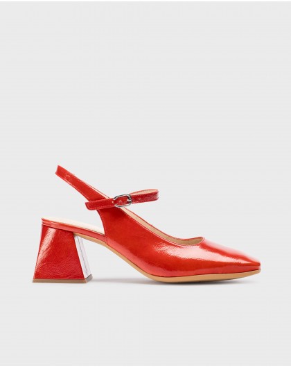 Wonders-Tacones-Zapato Destalonado JANE Rojo