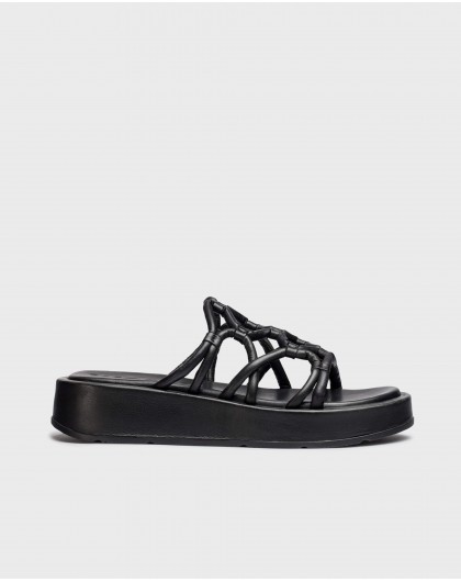 Wonders-Sandalias-Sandalias cuña ELADIA Negro