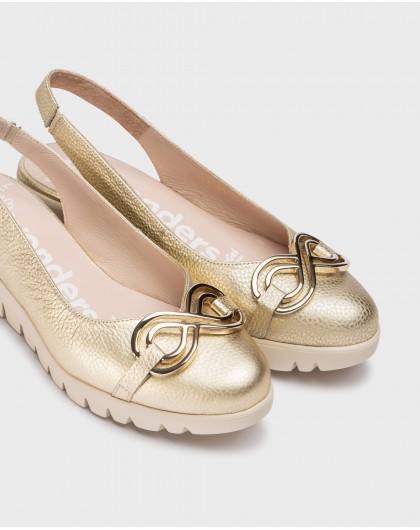 Wonders-Cuñas-Zapatos destalonados GALE Oro