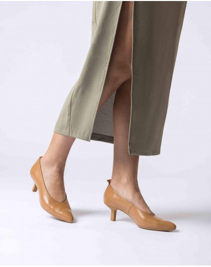 Wonders-Tacones-Zapatos HILDA Marrones