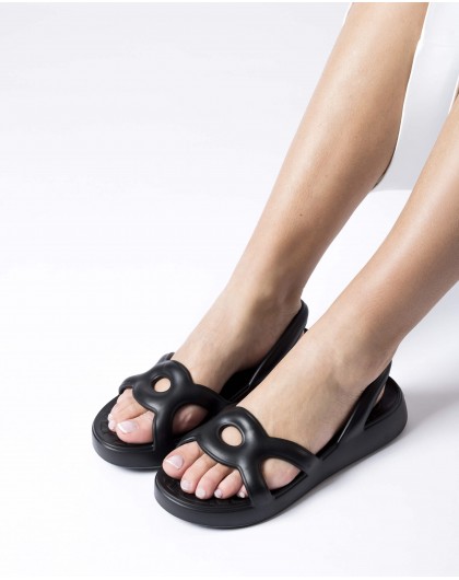 Wonders-Sandalias-Sandalias GLUB Negras