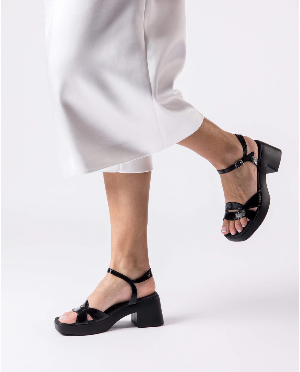 Wonders-Sandalias-Sandalias LIBERTAD Negras