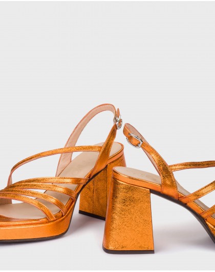 Wonders-Outlet Tacones-Sandalias GARLI Naranjas